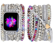 Bohemia Strap for Apple Watch Ultra Band 49mm 44mm 45mm 41mm 42mm 38 Handmade Natural Beads Bracelet Iwatch Series 8 7 6 Se 5 3