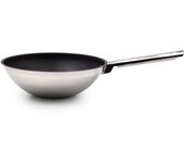 CELAR Wok Acero Inoxidable, Ø 28CM , Antiadherente, apto para todas las fuentes de calor, incluida la inducción.
