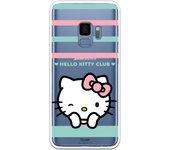 Funda original compatible con Samsung Galaxy S9 - Hello Kitty club guiño