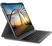 Logitech Slim Folio Pro Funda con Teclado Bluetooth Retroiluminado para Ipad Pro de 11 Pulgadas - Gris