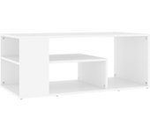 vidaXL Mesa de centro madera contrachapada 100x50x40 cm Blanco, Negro, Gris Mesita de Salón o Comedor o Auxiliar Mesa de Café Meuble Salón