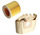5x bolsa para polvo 1x filtro para aspiradora Wd3