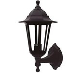 Gsc Evolution Farol de Jardín Brazo Reversible Serie Bagan E27 IP44 Negro - Iluminación Resistente