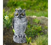Bird Scarecrow Fake Owl Decoy Sculpture Owl Decoy Scare Squirrels for Yard Trees Bird Barns Ornaments