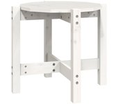 vidaXL Mesa de centro de madera maciza de pino Ø52,5x45 cm Natural, Blanco, Gris Mesita de Salón o Comedor o Auxiliar Mesa de Café Meuble Salón