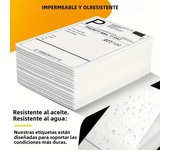 4*6 Inch Shipping Thermal Label 500sheets Per stacked Thermal Label Adhesive Stickers Thermal Postage BPA Free For D100 D200