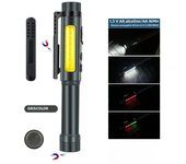 Multifunctional 4 in 1 LED Super Bright Flashlight 365nm UV Flashlight USB Charging With Tail Magnet Flash COB Floodlight Torch