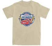 Mens T-Shirt Cars 3 Lightning McQueen Lightning Fast T-Shirts Popular Summer Tee Shirt Y2K Custom Logo Clothes Plus Size