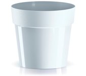 Prosperplast Maceta CUBE BASIC de Alta Calidad - 235x235x216 - Gris Claro