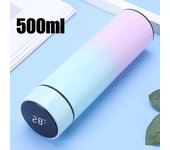 1pc 500ML Smart Insulation Stainless Steel Colorful Cup Mini Thermos Cup Water Bottle Led Digital Temperature Display Thermos