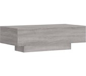 vidaXL Mesa de centro madera de ingeniería 100x49,5x31 cm Blanco, Negro, Gris hormigón Mesita de Salón o Comedor o Auxiliar Mesa de Café Meuble Salón