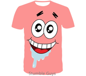 Summer Cartoon Anime SpongeBobs SquarePants Kids Tops Tshirt Short Sleeved Boys Clothes Girls One Piece Sonic Marios T-shirt