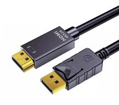 FGNS Cable DisplayPort Macho a HDMI Macho 4K 1.8M, Cable DP a HDMI Compatible para PC, Tarjeta gráfica, Laptop, Monitor, proyector, HDTV