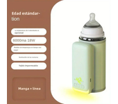 Calentador de biberones recargable, ajuste de temp con Pantalla de temp, Manga de calentador de Seos, accesorios de Alimentación, 6