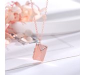 Love Letter Envelope Pendant Necklace Jewelry Confession Love You for Valentine Day Gift Love Letter Necklace Love You MotherDay