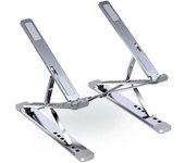 Soporte portátil ajustable de Aluminio N8 para MacBook y tableta con ventilador de refrigeración. Soporte plegable para portáil.