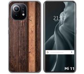 Tumundosmartphone Funda Gel Tpu para Xiaomi Mi 11 5G diseño Madera 05 Dibujos