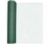 Malla Hexagonal Metálica Recubierta de Plástico Kmt Style | Protección Roedores, Cubierta Canalones | Verde, Malla 25 Mm, 1x3m y 1x5m