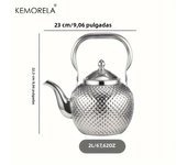 KEMORELA 1PCS Stainless Steel Water Kettle 1.2/1.5/2L Tea Pot Thicker With Filter Hotel Tea Pot Coffee Pot Induction Cooker Tea
