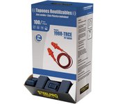 S.OF.  EXPOSITOR 100U TAPON AUDITIVO FIT BASIC REUTILIZABLE CON CORDÃ“N SNR 25 dB CON CAJITA DE ALMACENAMIENTO. 1988TRCEN/U STEELPRO