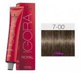 Tinte Igora Royal 7-00 Rubio Medio Natural Intenso 60 ml. Schwarzkopf