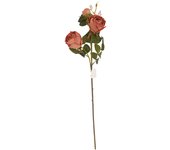 Poenia Arte Floral - Vara de Peonia Artificial 63cm 3pcs - Decoración Floral de Alta Calidad