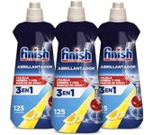 Finish Abrillantador Limón Lavavajillas 3x500ml, Vajilla Brillante y Seca, Evita Marcas de Agua