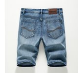Summer Shorts Jeans Men Denim Pants Stretch Dark Blue Fashion Design Men's Jeans Slim Straight Male Short Jeans Hombre