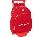 Safta - Mochila 705 Sevilla FC con Carro Incluido Diseño Exclusivo - Mochila + Carro 705 Sevilla FC Diseño Ergonómico