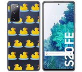 Tumundosmartphone Funda Gel Transparente para Samsung Galaxy S20 FE diseño Pato Dibujos