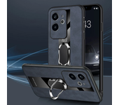Magnetic Metal Ring Holder Case For Motorola Edge 50 Neo Ultra G55 G35 G45 G34 X50 S50 S30 X30 Pro 5G PU+TPU Leather Phone Cover