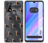 Funda Silicona Transparente para Blackview A50 diseño Perros 11 Dibujos