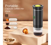 Cafetera Eléctrica Portátil con Función de Calentamiento, Carga USB, Diseño de Bomba, Adecuada para Camping, Senderismo y Aventura