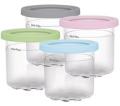 4/1PCS Ice Cream Pints Cup For Ninja Creamie Ice Cream Maker Cups Reusable Can Store Ice Cream Pints Containers With Sealing