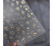 1PCS French Jelly Nail Stickers Dreamy Bubble Meteor Butterfly Star Moon Self Adhesive Stickers For Nail DIY Nail Art Decoration