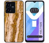 Funda Silicona para Vivo Y35 / Y22s diseño Mármol 10 Dibujos