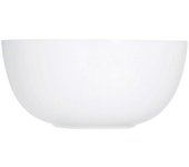 Luminarc DIWALI Bol Lavafrutas 12 Cm Vidrio Opal Blanco Apilable Ecológico Resistente