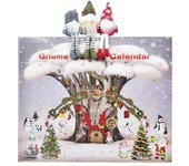 2024 Christmas Gnome Holidays Advent Calendar with Gnome Plush Toys 24 Days Xmas Countdown Calendar for Kids