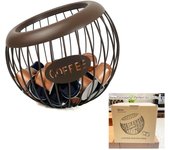 Soportes para paquetes de café, soportes para tazas K para mostradores, accesorios y decoraciones para bares de café, cajas de almacenamiento para tazas k keurig de gran capacidad, cajas de almacenamiento para estaciones de café nespress vertuo, cajas de