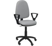 Piqueras Y Crespo Silla de Oficina Ergonómica BALI Gris Claro con Brazos