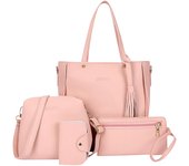 Bolso De Hombre Para Mujer 2021 Nueva Moda Cuatro Piezas Carteras De Lujo Bolso De Mano Monedero Bolsa Casual Tote Nylon Con Forro De Poliéster