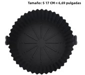 17/20cm Air Fryers Oven Baking Tray Reusable Silicone Non-Stick Round Baking Pan Microwave Pads Airfryer Pan Liner Cake Mold