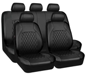 PU Leather Car Seat Covers Airbag Compatible Car Interior Accessories Front/ Rear/ Full Set Cover Cushion Universal Fit Most