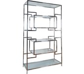 Estantería de Acero Inoxidable Plateado 120cm Anais - Gran Capacidad y Diseño Moderno