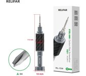 RELIFE RL-729 Carbon Fiber Steel Cannon King Screwdriver Y0.6/0.8/+1.5/+2.5/T1 MobilePhone Tail Plug Disassembly Screwdriver Set