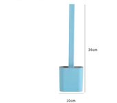 Toilet Brush Simple Floor/Wall-Mounted Punch-Free Toilet Cleaning Brush With Rack Flexible Cleaning Brush Storage Rack For Home