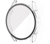 Glass+Case for Samsung Galaxy Watch 7 6 5 4 44mm 40mm Cases All Around Coverage Protective Bumper for Galaxy Watch 7 Accessories