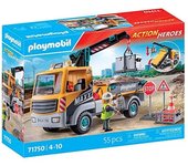Playmobil - camión de construcción con grúa