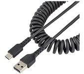 Startech.com Cable USB Tipo C de Carga Rápida y Servicio Pesado, 1m, Fibra de Aramida Resistente, Negro