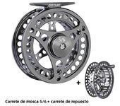 Goture Fly Fishing Reel 3/4 5/6 7/8 9/10 2+1BB Max Drag 8kg Lightweight CNC-machined Large Arbor Left/Right Fly Reel+Spare Spool